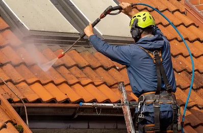 Démoussage et hydrofuge de toiture à Mottier